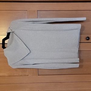 White House Black Market tan cowel neck zipper sweater